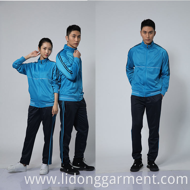 LiDong Wholesale professional warm up suit sublimation custom tracksuit design